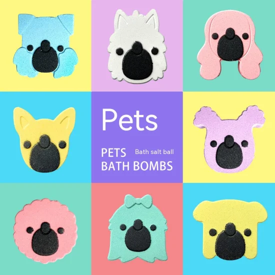 Bola de sal de banho para animais de estimação OEM personalizada de fábrica para animais de estimação
